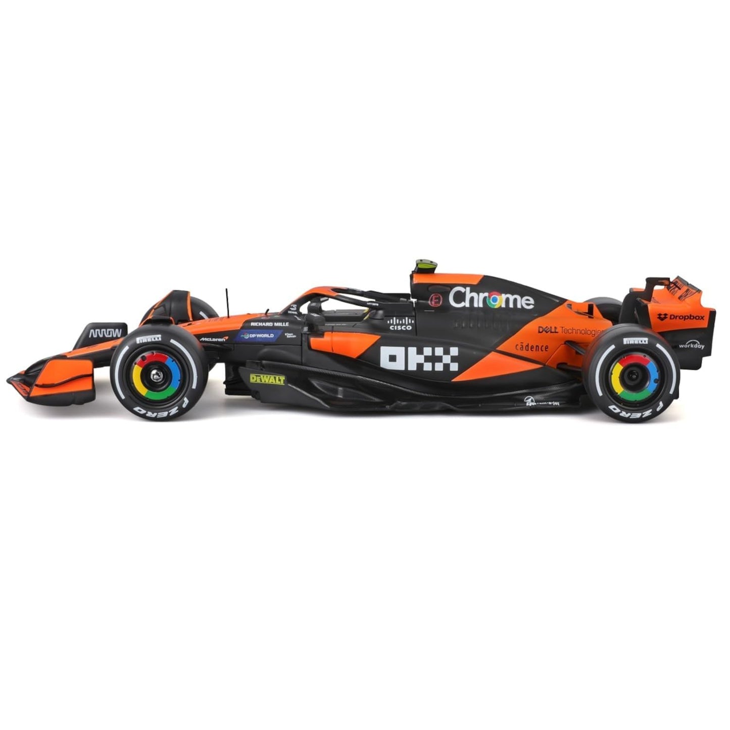 Bburago 1:24 2024 Race McLaren MCL38 with Norris #4 – Die-Cast Model Car
