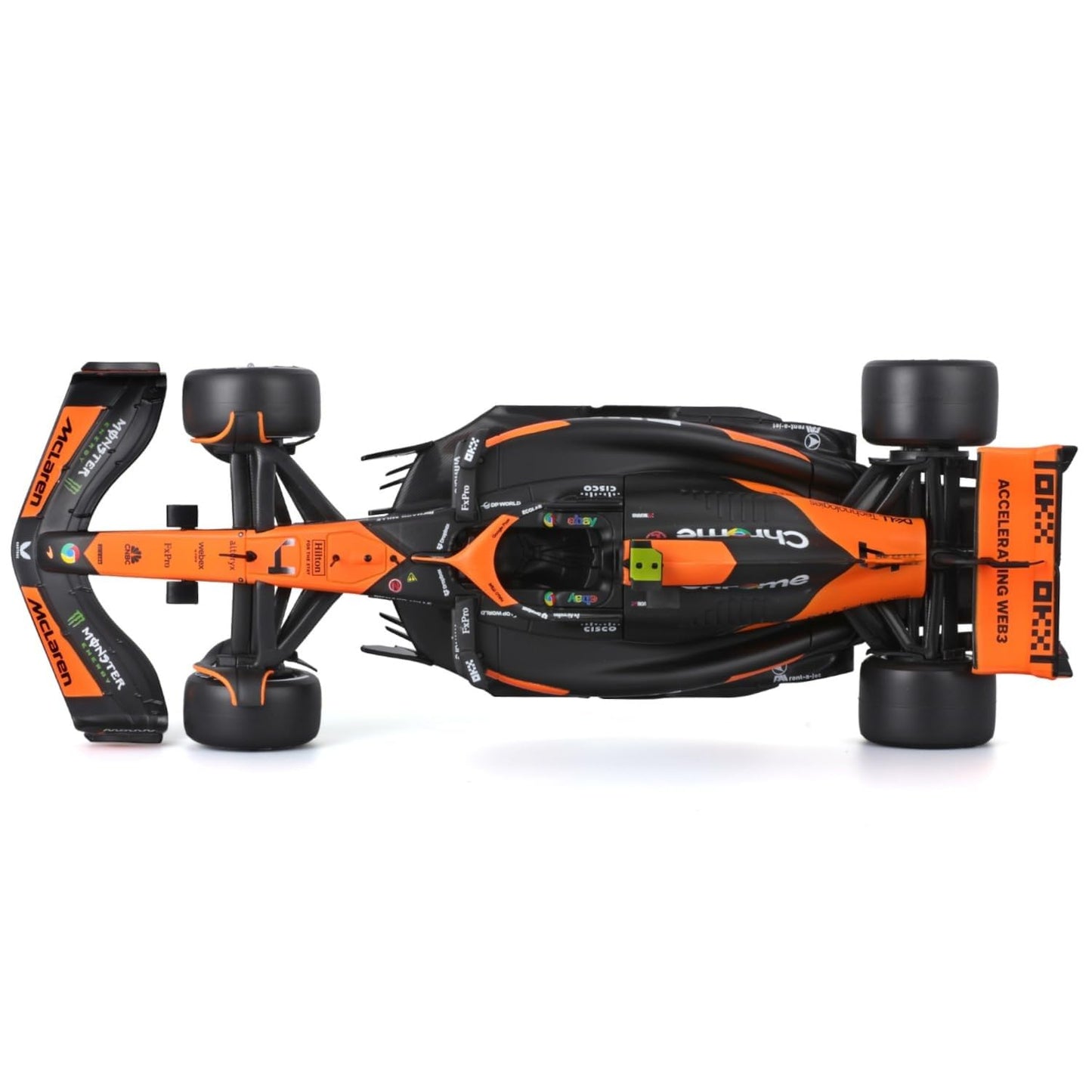 Bburago 1:24 2024 Race McLaren MCL38 with Norris #4 – Die-Cast Model Car
