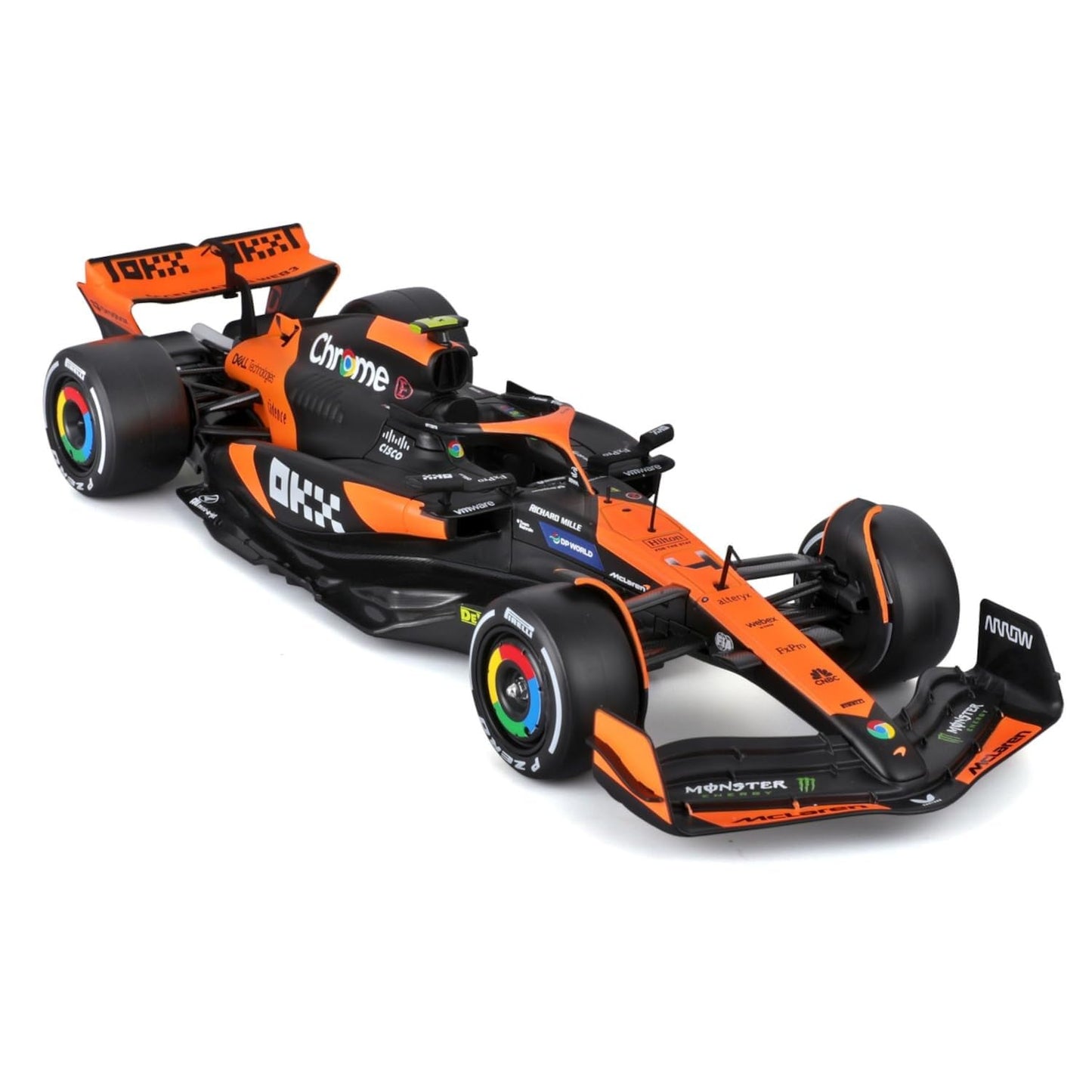Bburago 1:24 2024 Race McLaren MCL38 with Norris #4 – Die-Cast Model Car