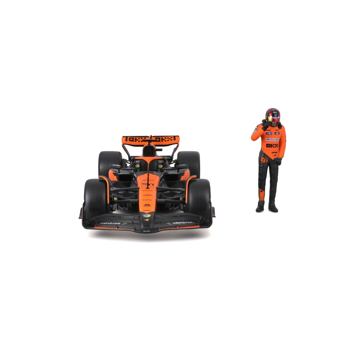Bburago 1:24 2024 Race McLaren MCL38 with Figure - Piastri #81