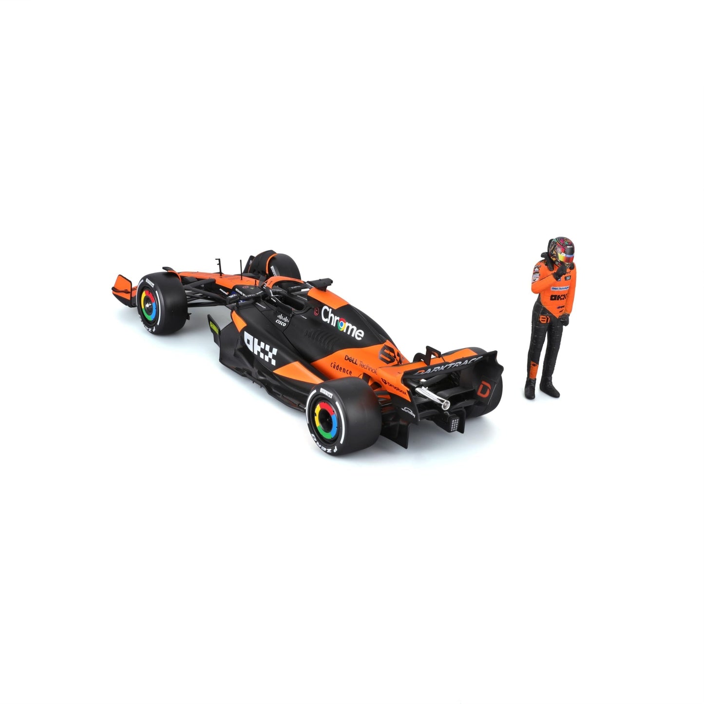 Bburago 1:24 2024 Race McLaren MCL38 with Figure - Piastri #81