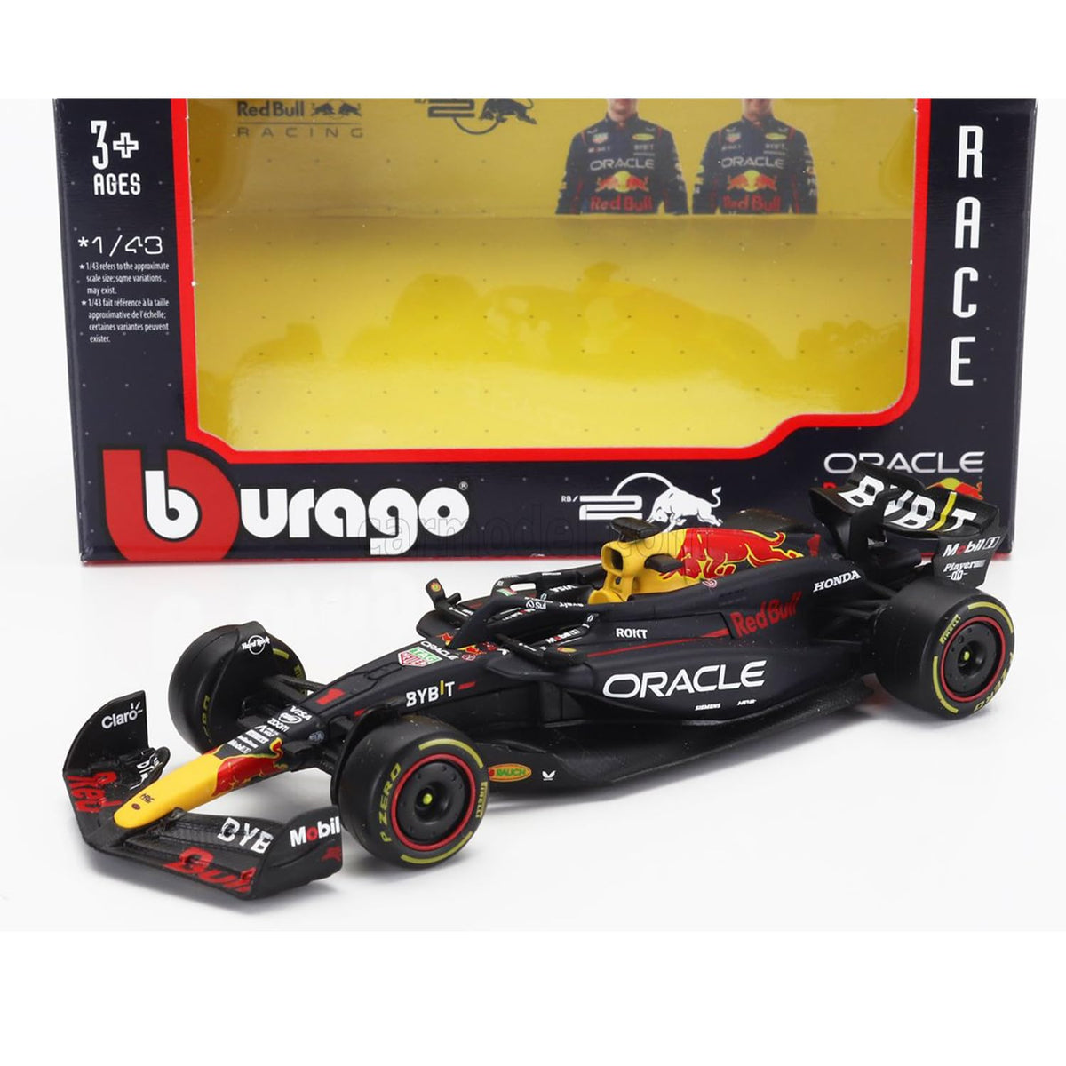 Bburago 1/43 Red Bull Racing RB20 F1 GP 2024 Diecast – Sergio Perez #11 Checo Perez
