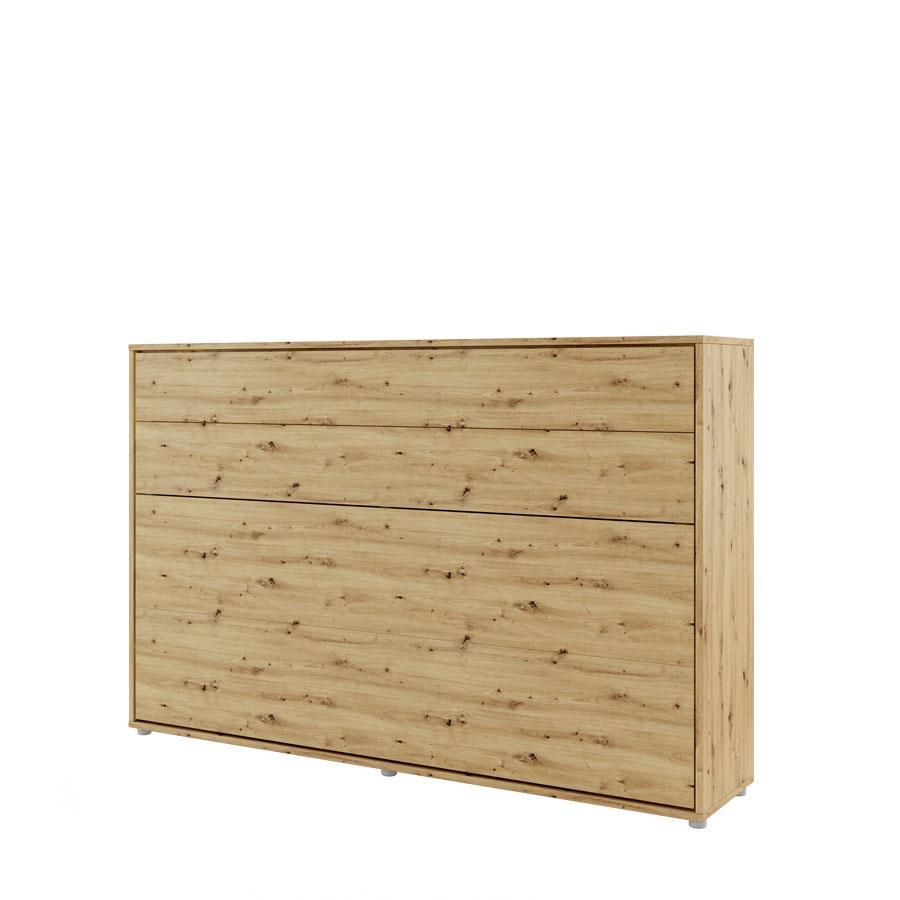 Horizontal Folding Wall Bed – Small Double 120cm | Hidden Pull Down Bed with Gas Soft-Close