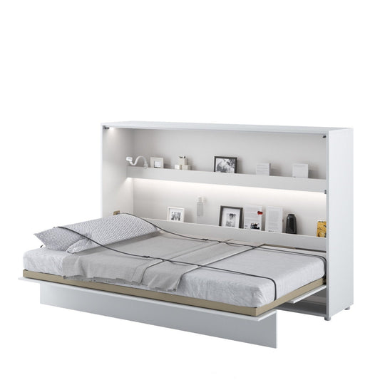 Horizontal Folding Wall Bed – Small Double 120cm | Hidden Pull Down Bed with Gas Soft-Close
