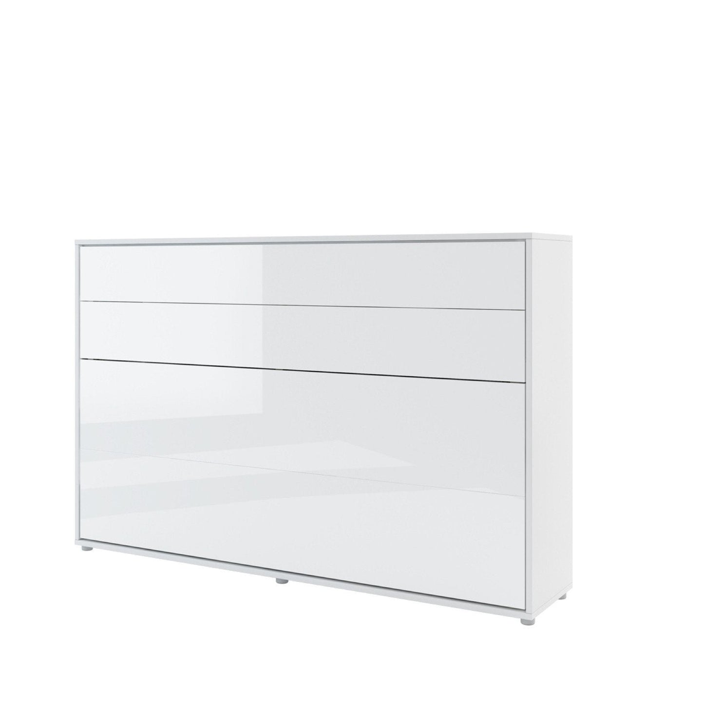 Horizontal Folding Wall Bed – Small Double 120cm | Hidden Pull Down Bed with Gas Soft-Close