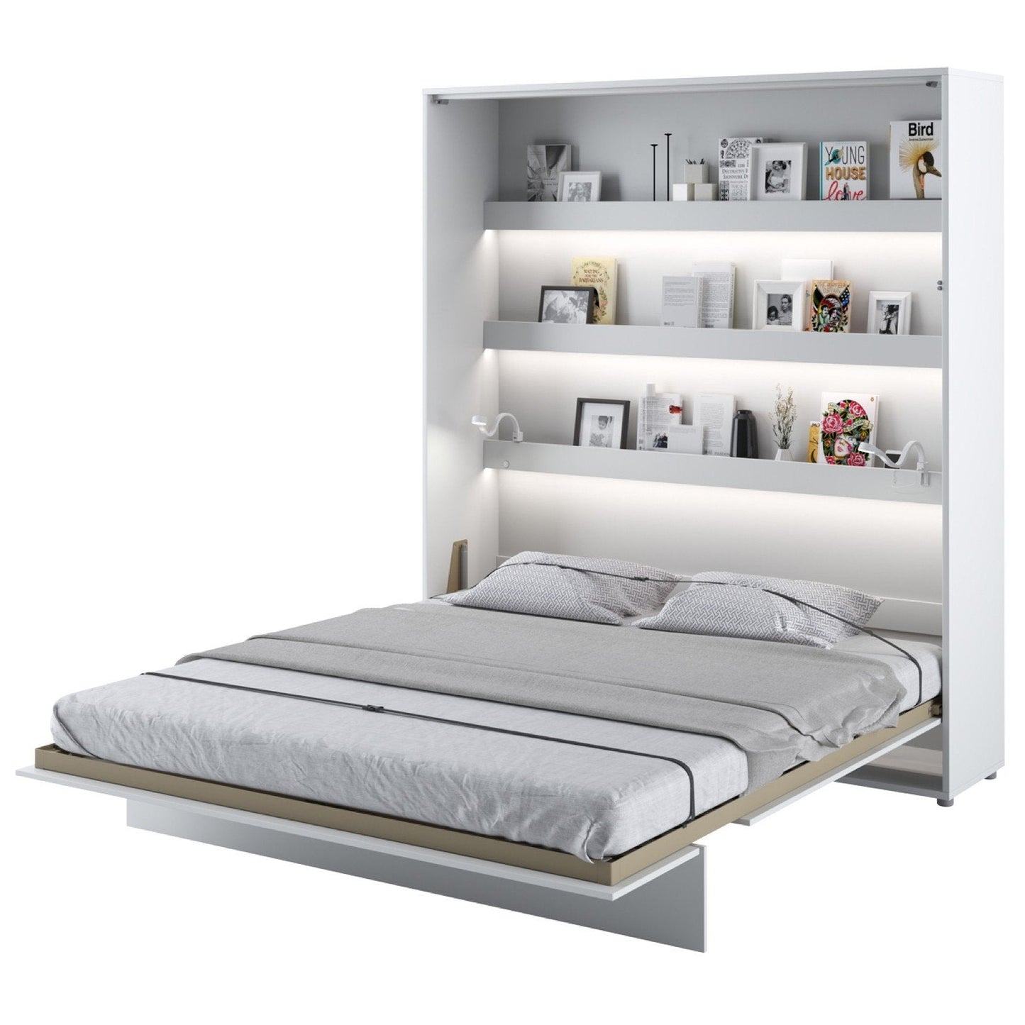 Single (80cm) Vertical Wall Bed (Spring Lift)