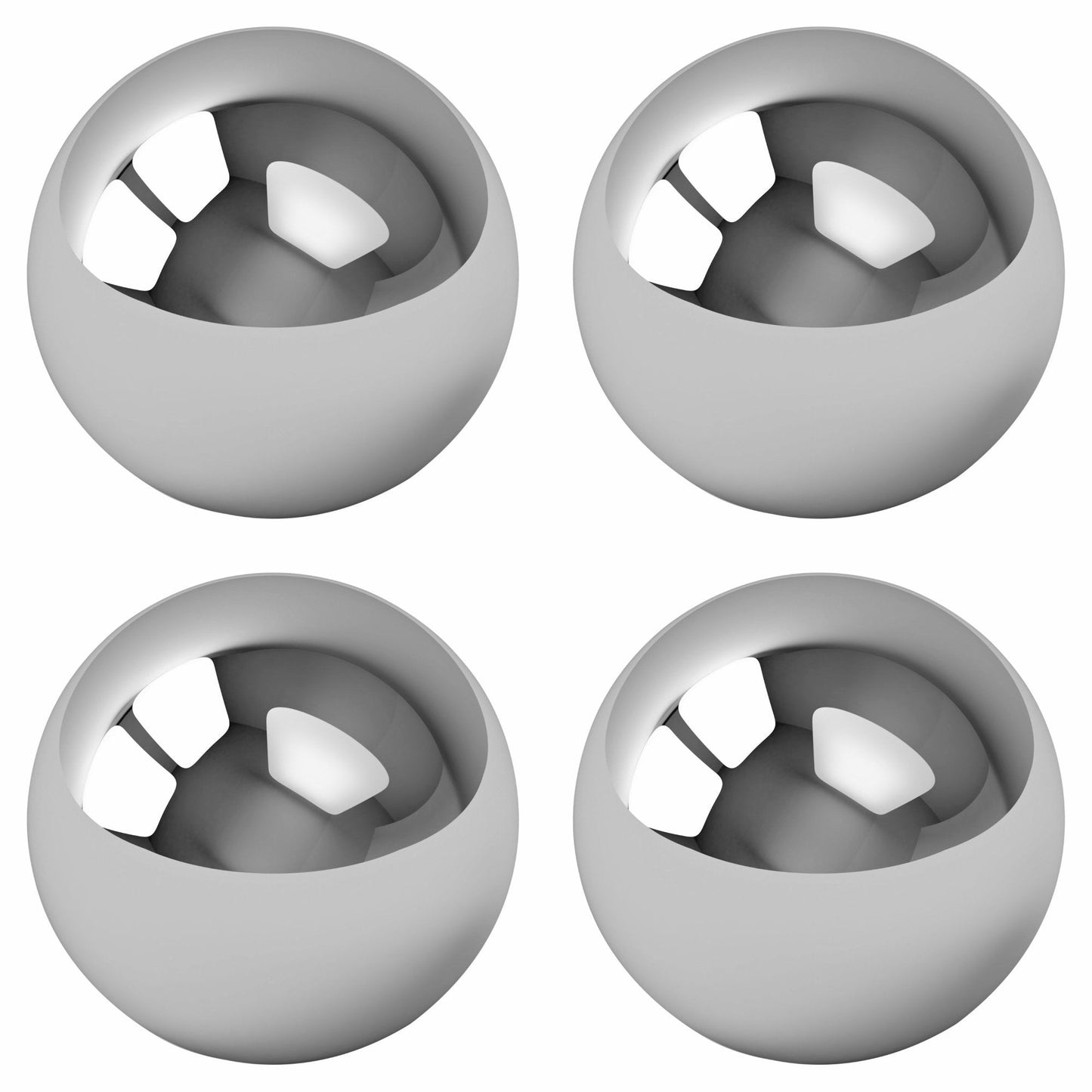 BC Precision 4 Pack Replacement Balls for Labyrinth Game (1/2 Inch Steel) – Steel Balls for Wooden Maze Games