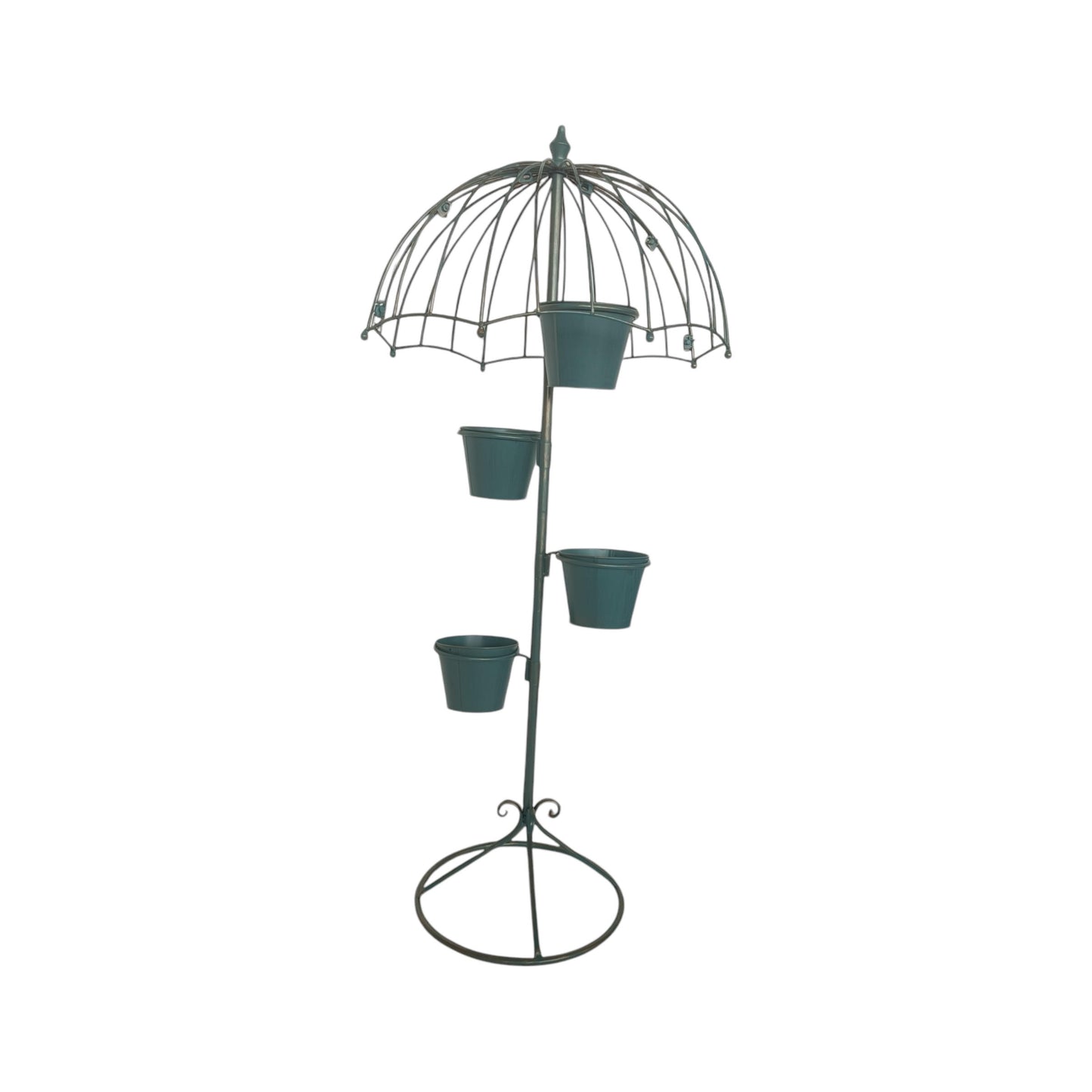 130CM BLUE METAL GARDEN PLANTER