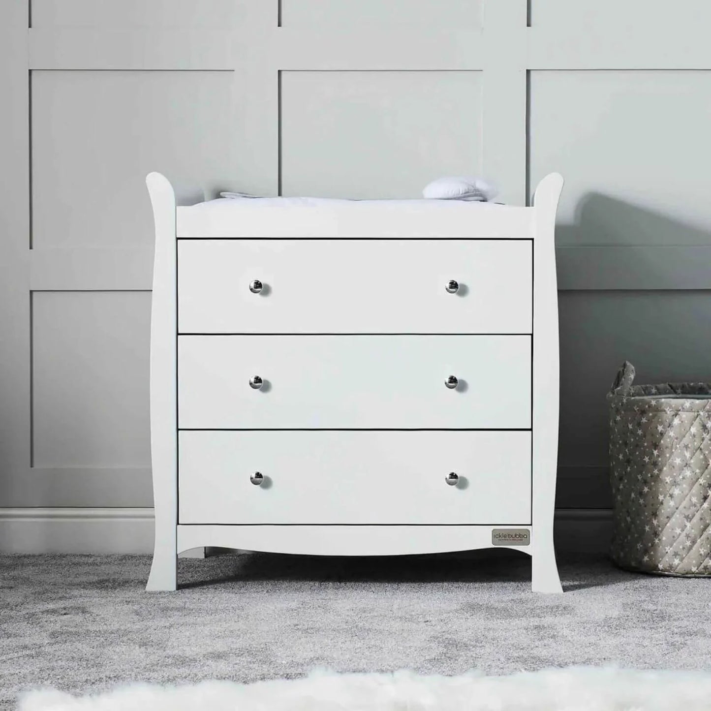 Ickle Bubba Snowdon 4-in-1 Mini Furniture Set Premium Pocket Sprung Mattress 3 pcs - White