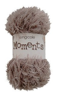King Cole Moments Eyelash DK 50g - 470 White - 1, 3 & 5 Ball Discounted Packs (3)