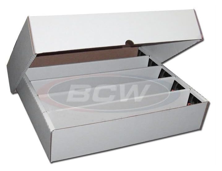 BCW 5000ct Trading Card Storage Box (Full Lid) – 1 Pack | High-Capacity Card Organizer