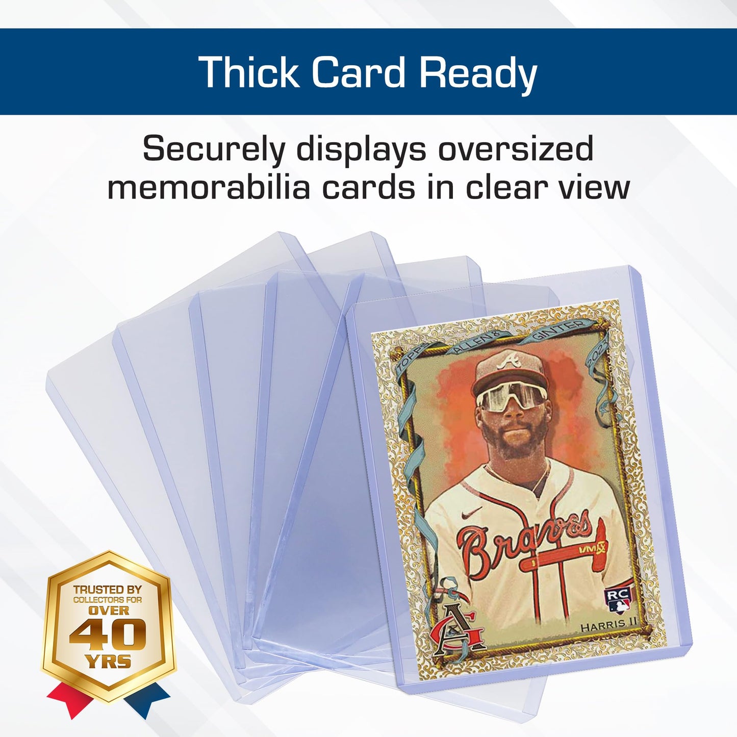 BCW 59 PT Thick Card Top Loaders – 100 Pack, Rigid 59pt Toploaders for Trading Cards & Memorabilia