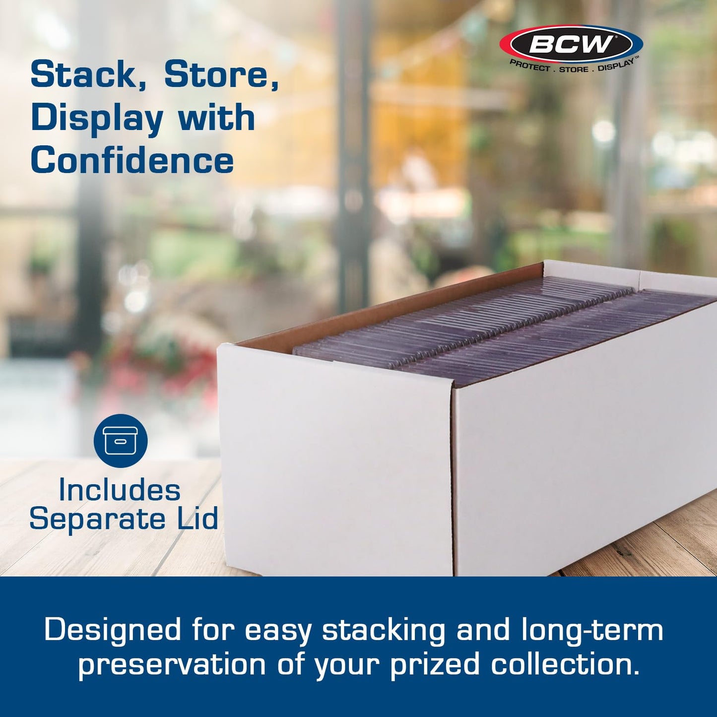 BCW 5ct Graded Shoe Box – Card Storage for 300+ Toploaders & 100 Graded Cards