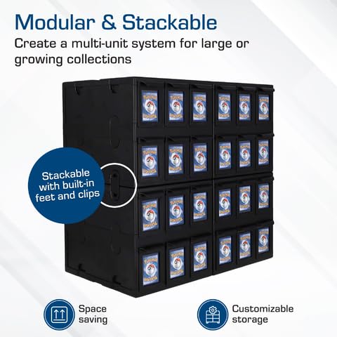 BCW 6 Drawer Card Catalog - Heavy-Duty Stackable Card Organizer