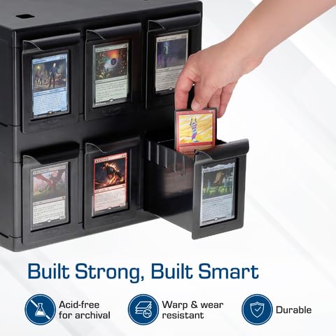 BCW 6 Drawer Card Catalog - Heavy-Duty Stackable Card Organizer