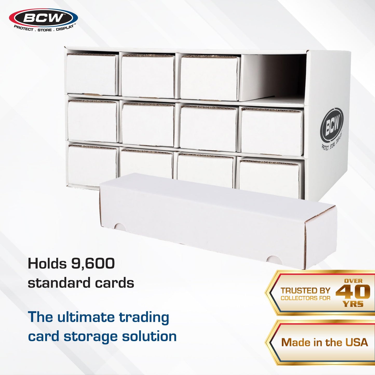 BCW Card House Storage Unit — 12x800ct Boxes, Holds Up to 9,600 Cards