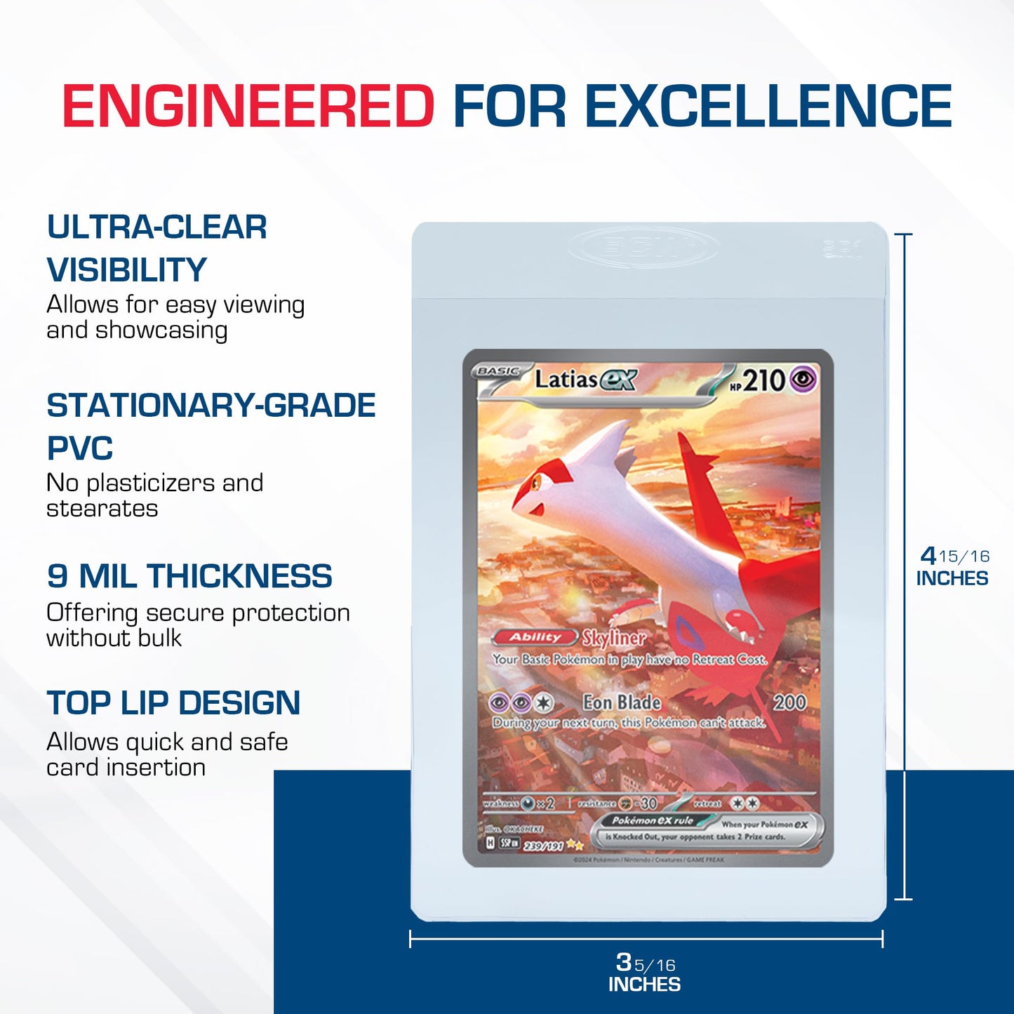 BCW Semi Rigid Card Holder #1 | 200 Pack for Grading & Display