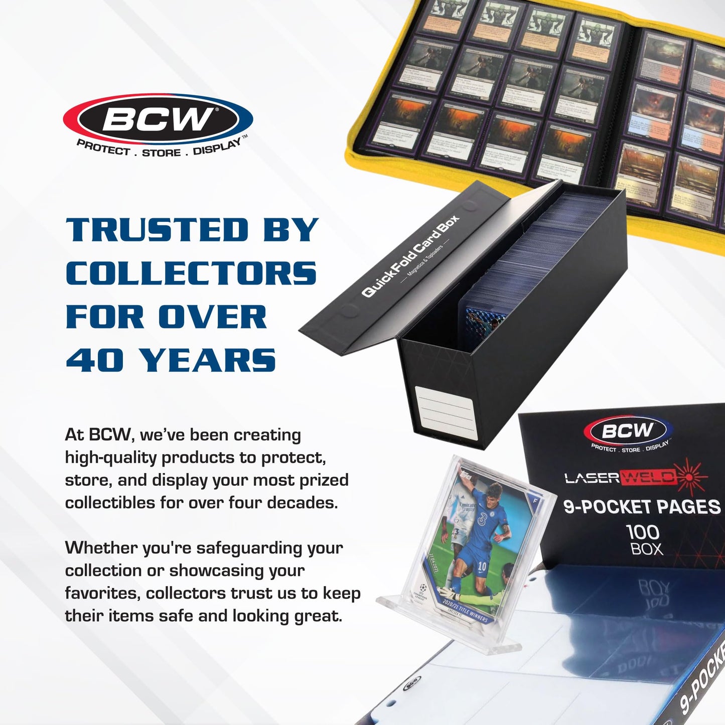 BCW 3x4 Toploaders – 500 Pack | Rigid Card Protectors for 20pt Cards
