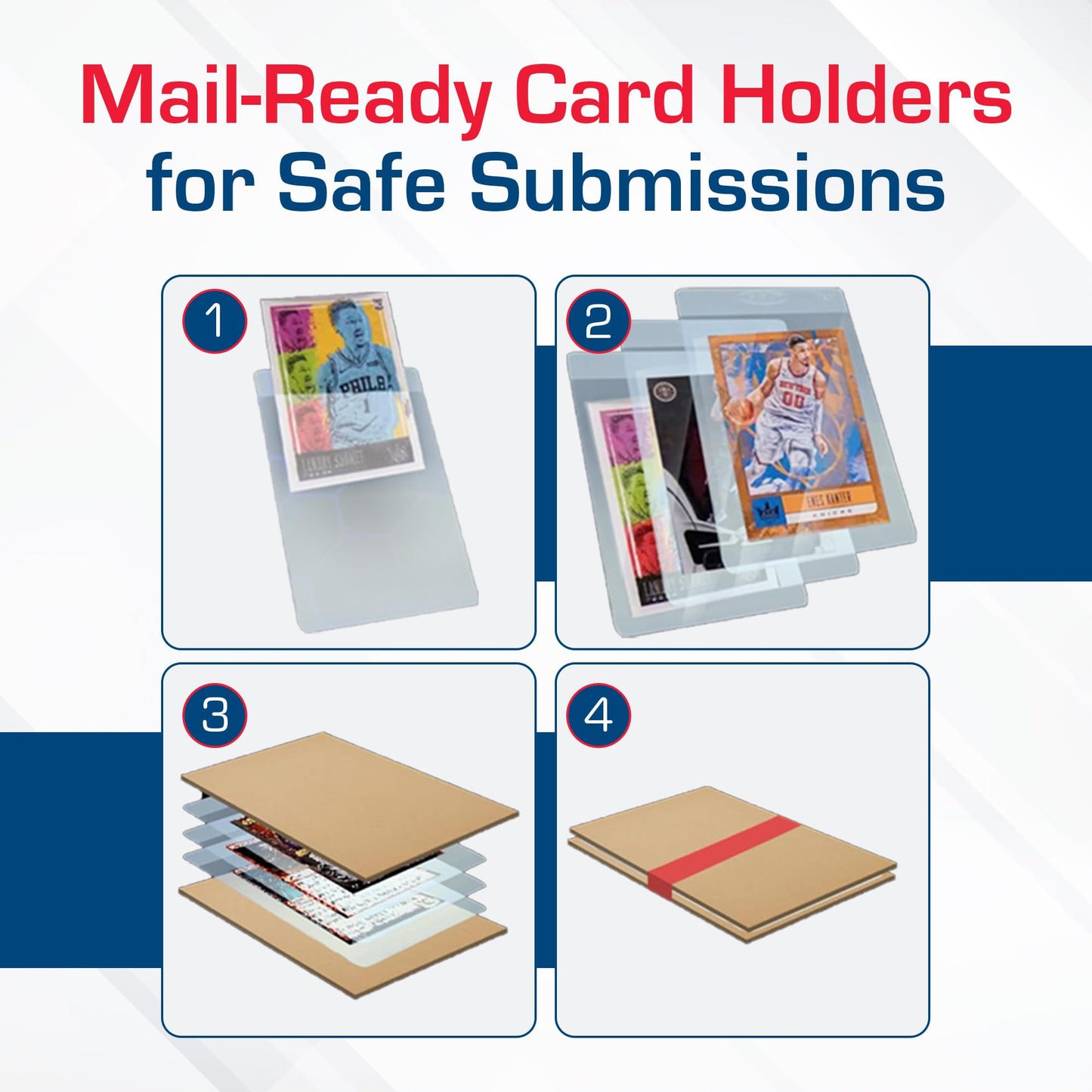 BCW Semi Rigid Card Holder #1 | 200 Pack for Grading & Display