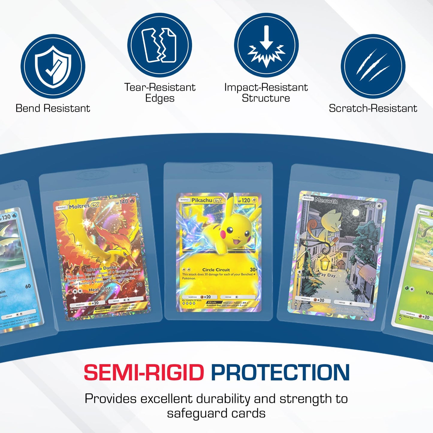 BCW Semi Rigid Card Holder #1 | 200 Pack for Grading & Display