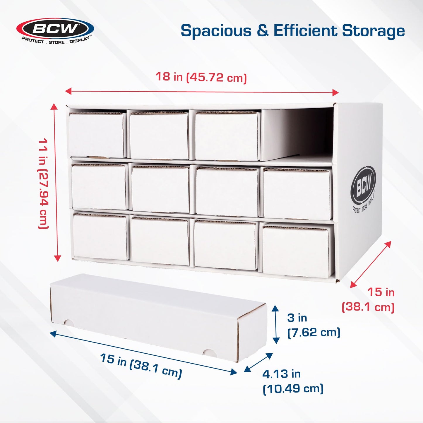 BCW Card House Storage Unit — 12x800ct Boxes, Holds Up to 9,600 Cards