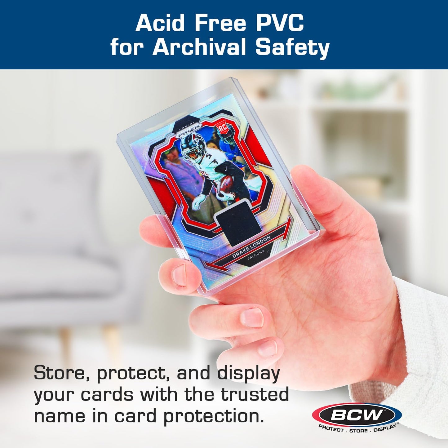 BCW 108 PT Thick Card Toploader Holder – Durable Rigid PVC Protection (Pack of 1)