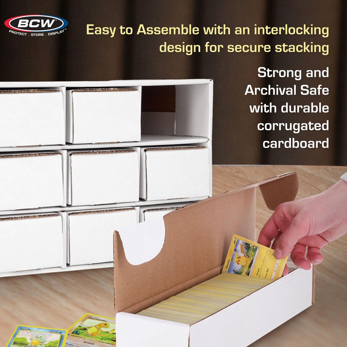 BCW Card House Storage Unit — 12x800ct Boxes, Holds Up to 9,600 Cards
