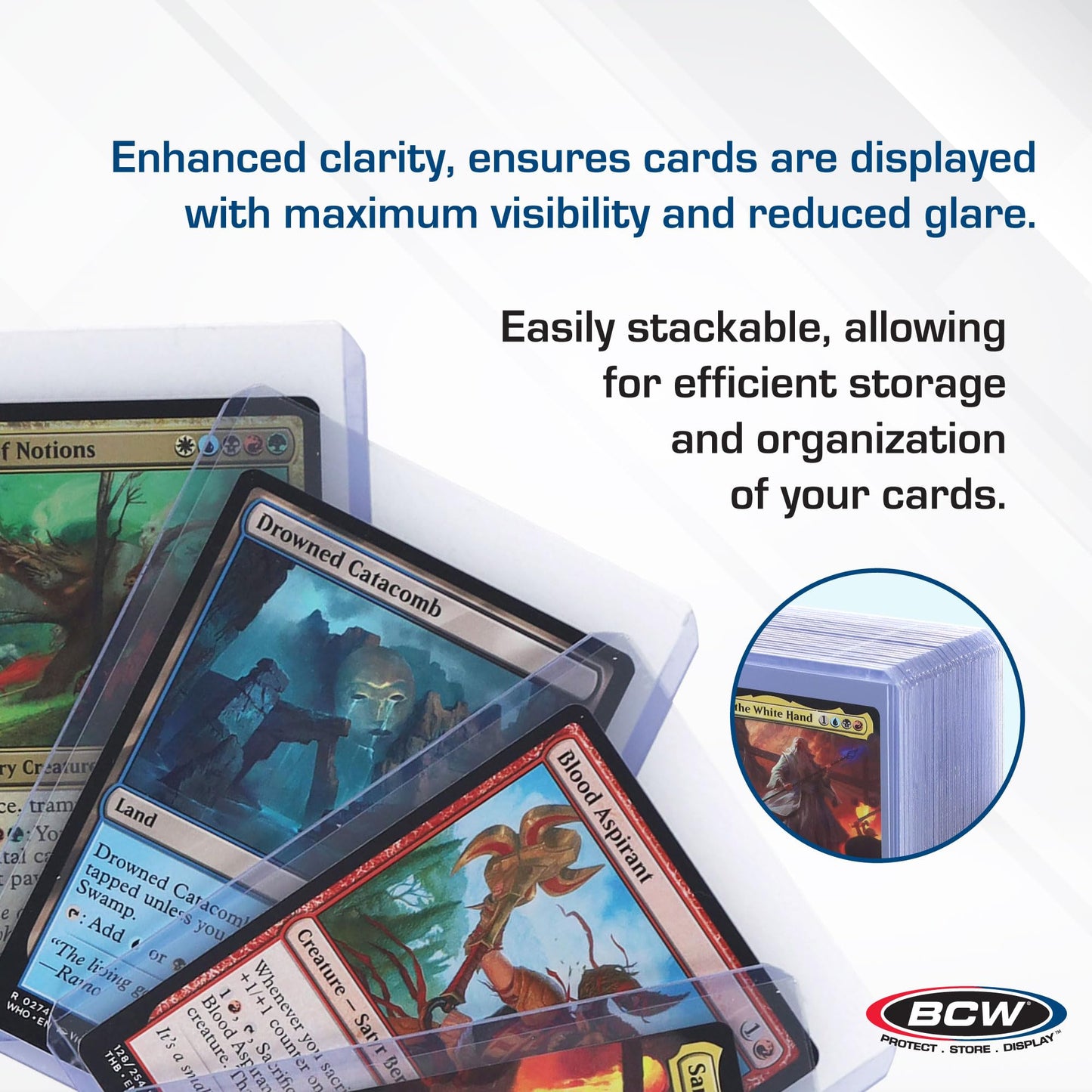 BCW Premium 3x4 Toploaders – 100 Pack | Ultra-Clear 20PT Card Protectors