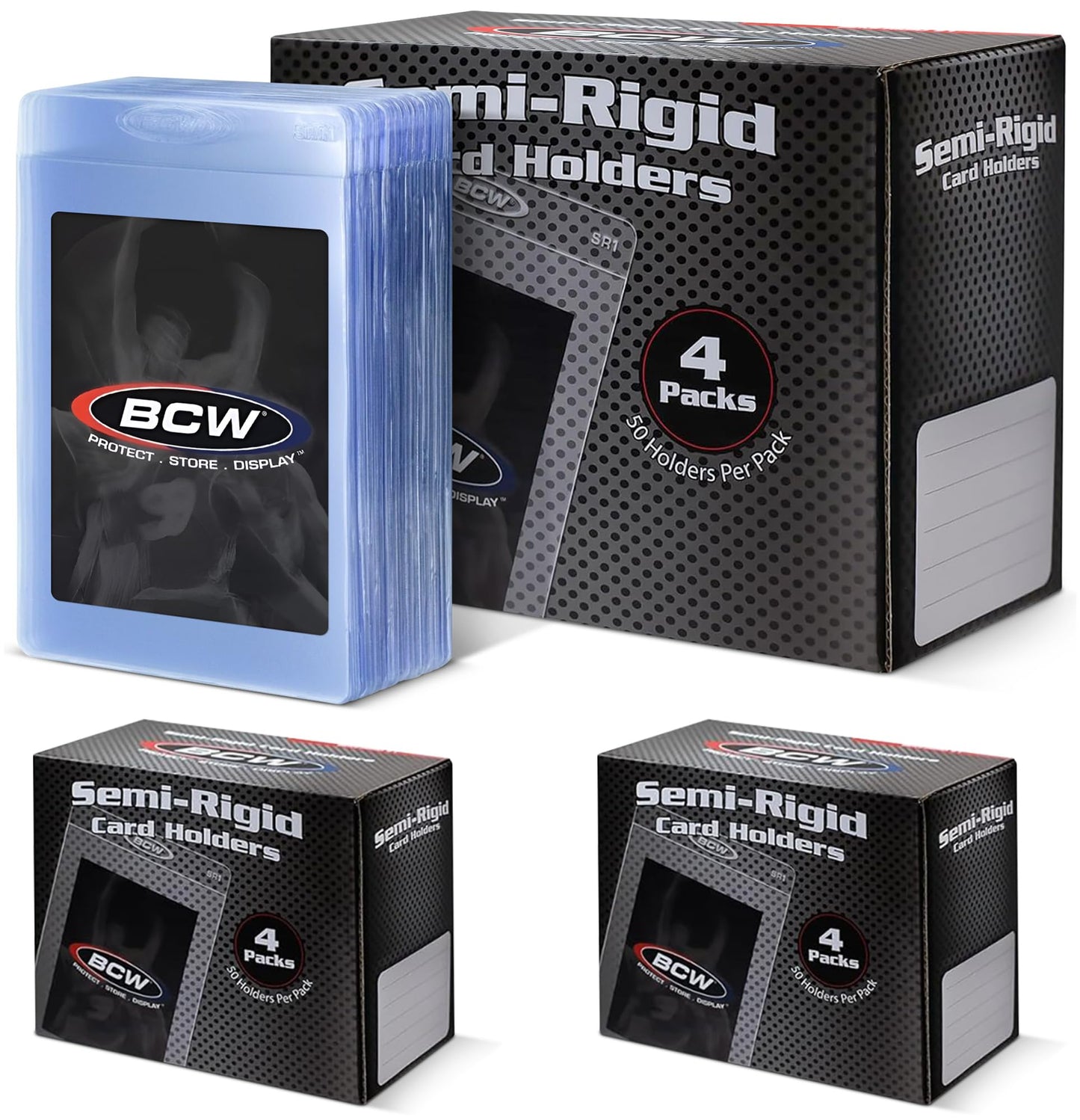 BCW Semi Rigid Card Holder #1 – 400 Pack for Grading Submissions & Card Protection