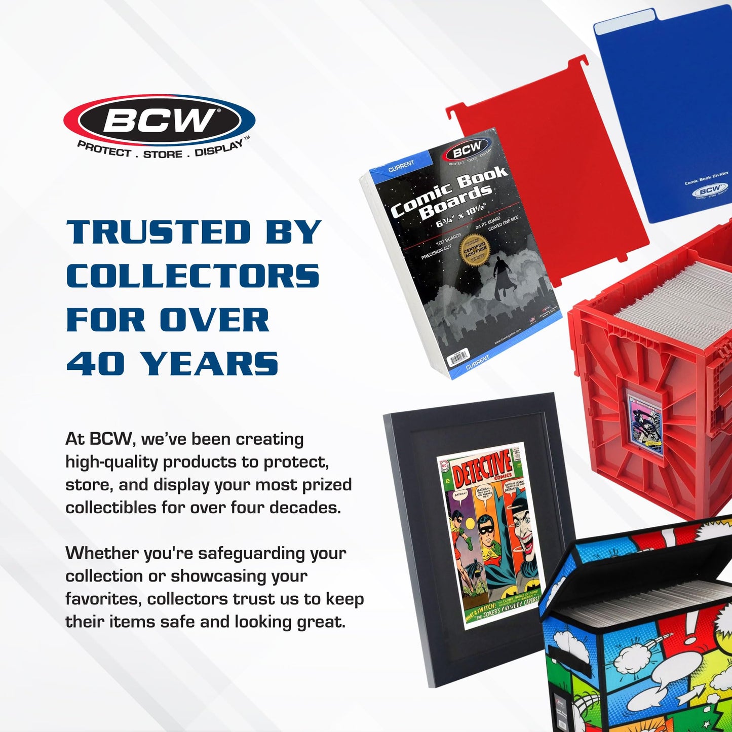 BCW Silver Age Backing Boards 7x10.5 Inch – 100 Pack, Acid-Free & Durable