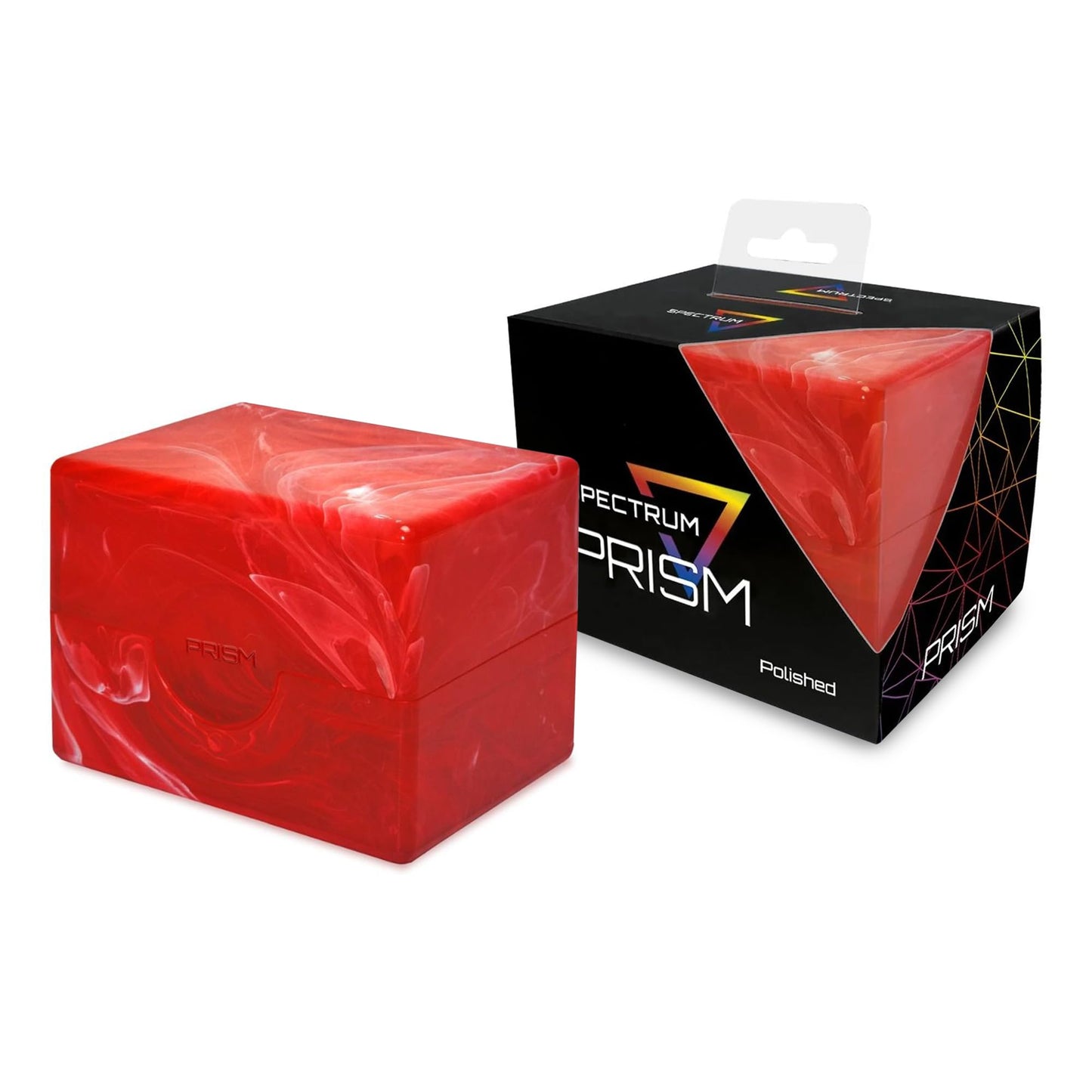 BCW Spectrum Prism Deck Case Carnelian Red – 1 ct | 100 Double-Sleeved Cards