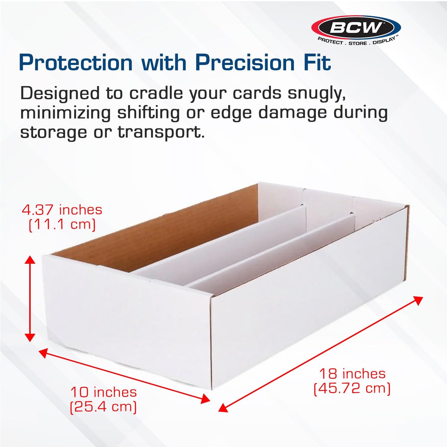 BCW Super Shoe Storage Box – 5 Pack for Trading Cards, Games & Collectibles | Holds 3,000 Standard Cards or 600 3x4 Toploaders | Assembly Required