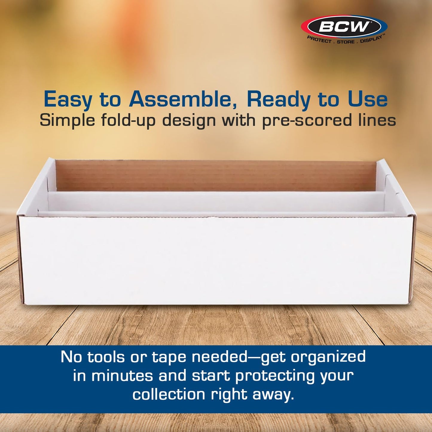 BCW Super Shoe Storage Box – 5 Pack for Trading Cards, Games & Collectibles | Holds 3,000 Standard Cards or 600 3x4 Toploaders | Assembly Required