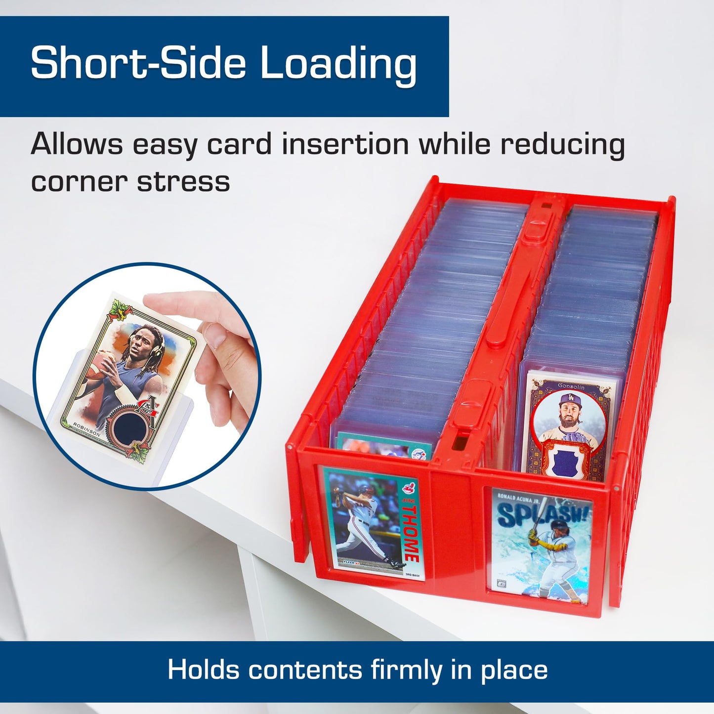 BCW 59 PT Thick Card Top Loaders – 100 Pack, Rigid 59pt Toploaders for Trading Cards & Memorabilia