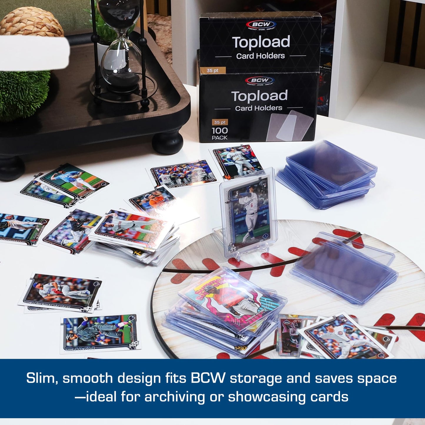 BCW 3x4 Toploaders – 500 Pack | Rigid Card Protectors for 20pt Cards