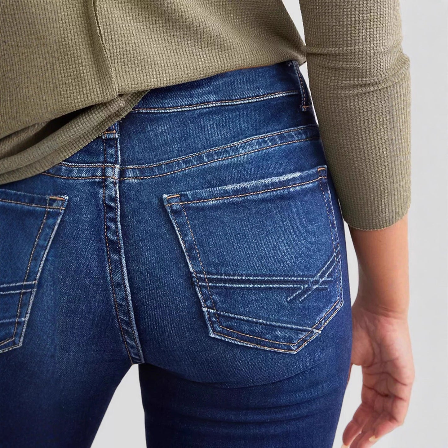 Ladies New Jeans Stretch Slim Ripped