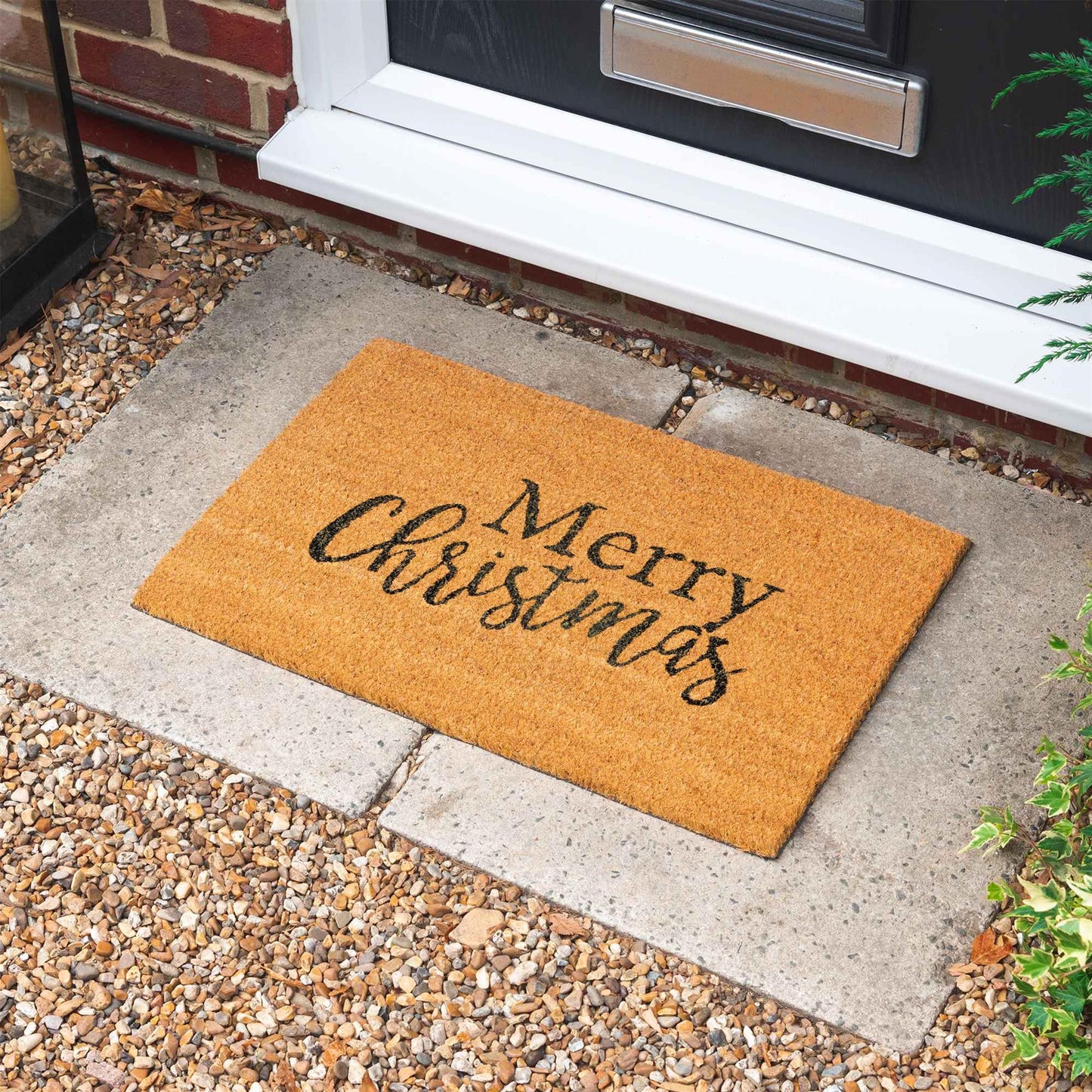 60cm x 40cm Merry Christmas Coir Door Mat