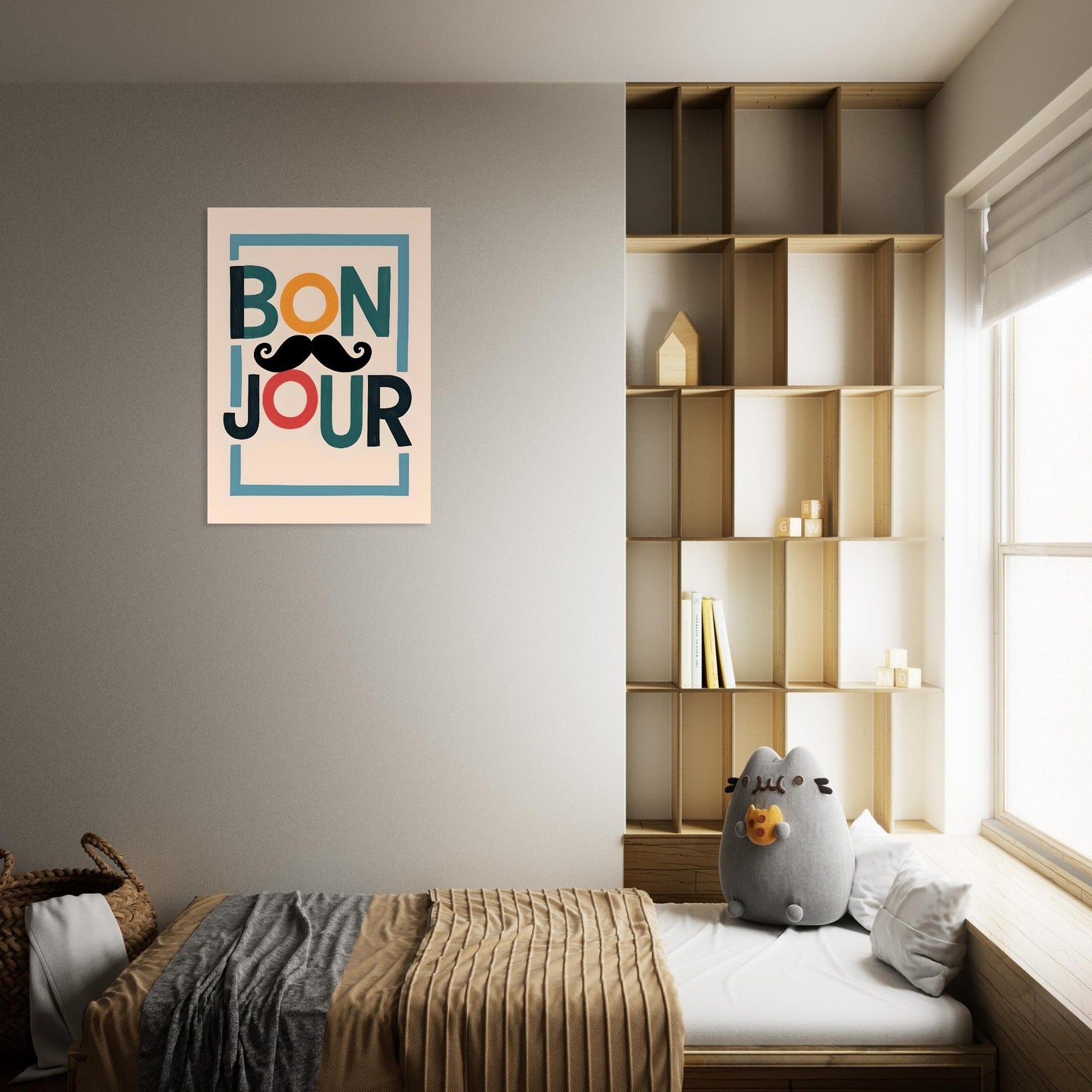 Bonjour Wall Art – French Café Poster