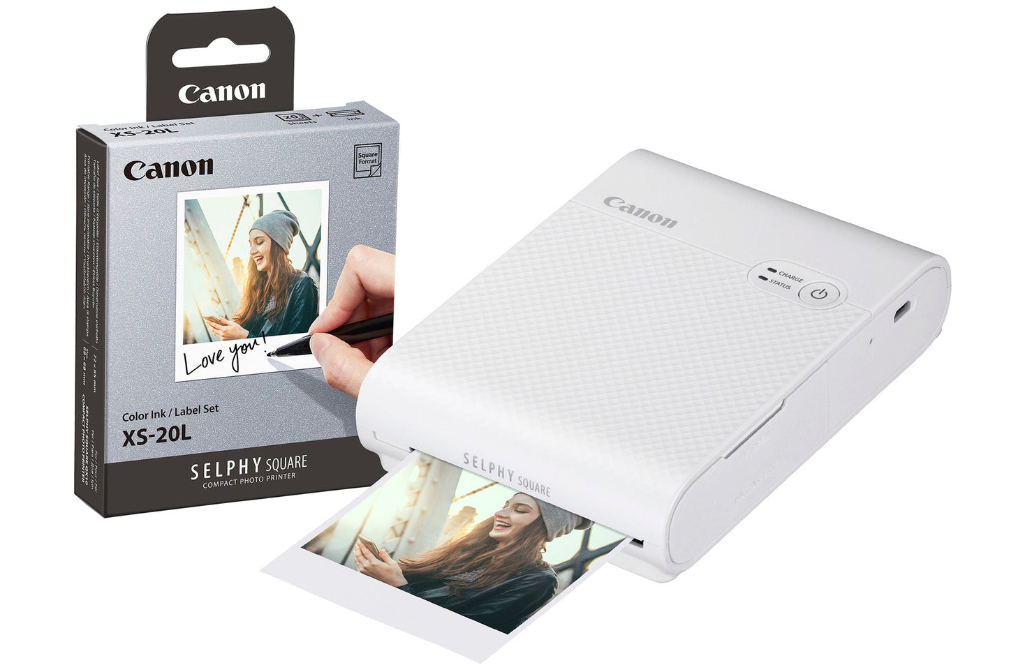 Canon Selphy Square QX10 Wireless Photo Printer - White