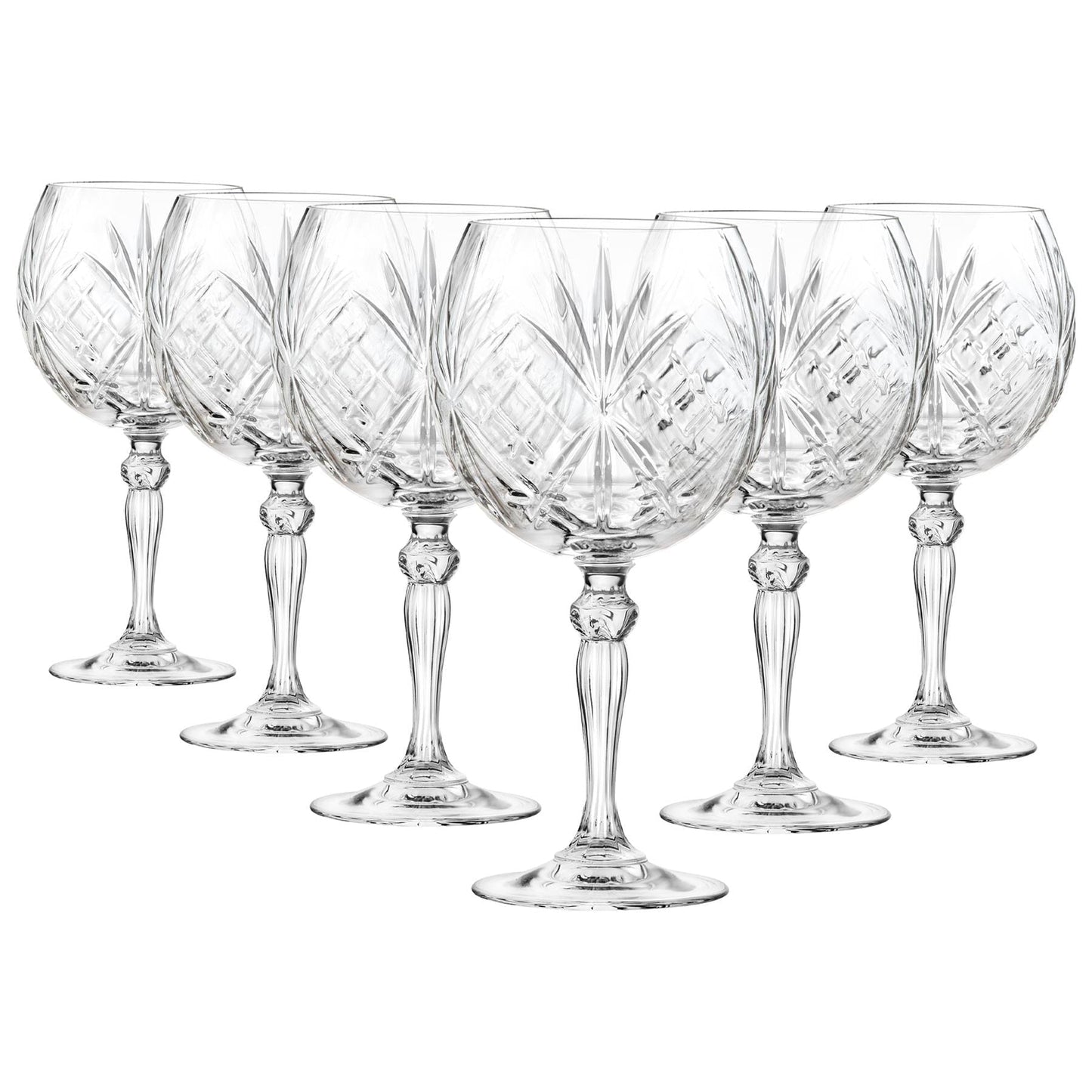 650ml Crystal Melodia Gin Glasses - Pack of 6