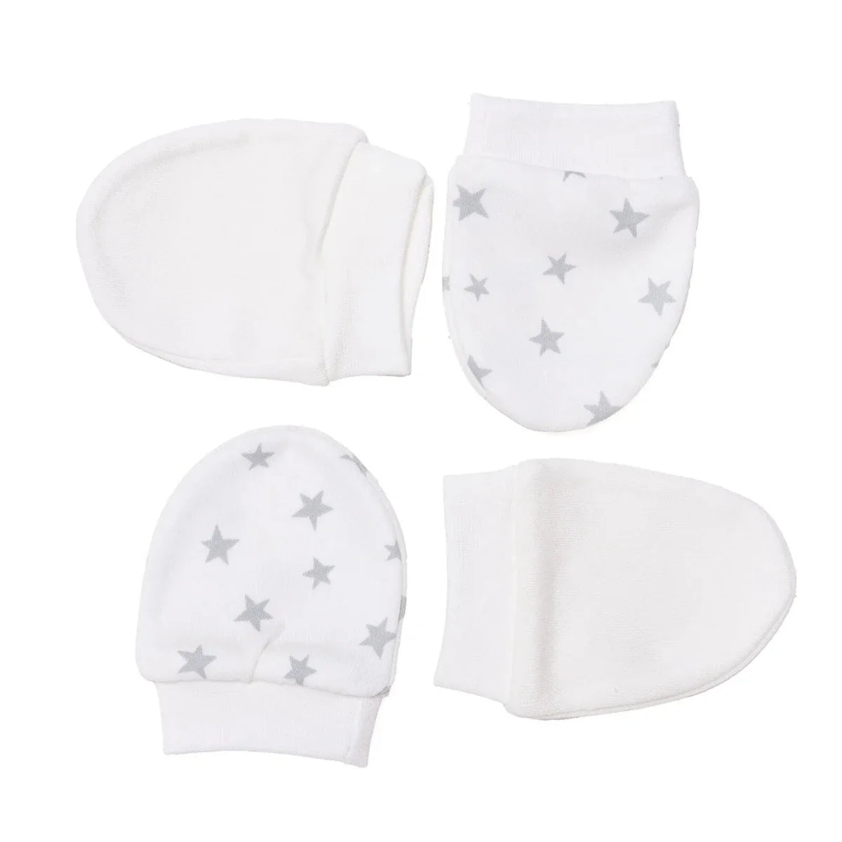 HelloBaby Boys Mitten Space - Ecru Printed