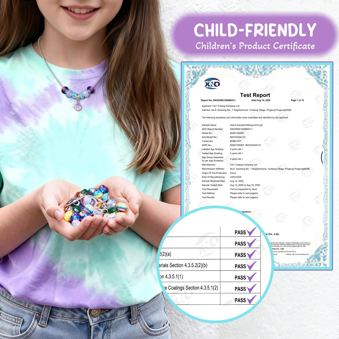 BDBKYWY Charm Bracelet Kit & Unicorn Mermaid Toy for Girls 8–12