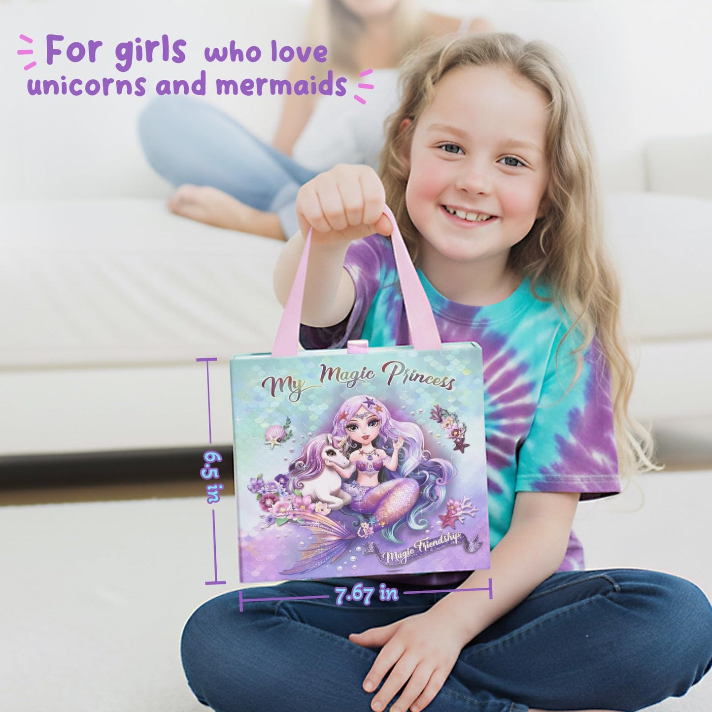 BDBKYWY Charm Bracelet Kit & Unicorn Mermaid Toy for Girls 8–12