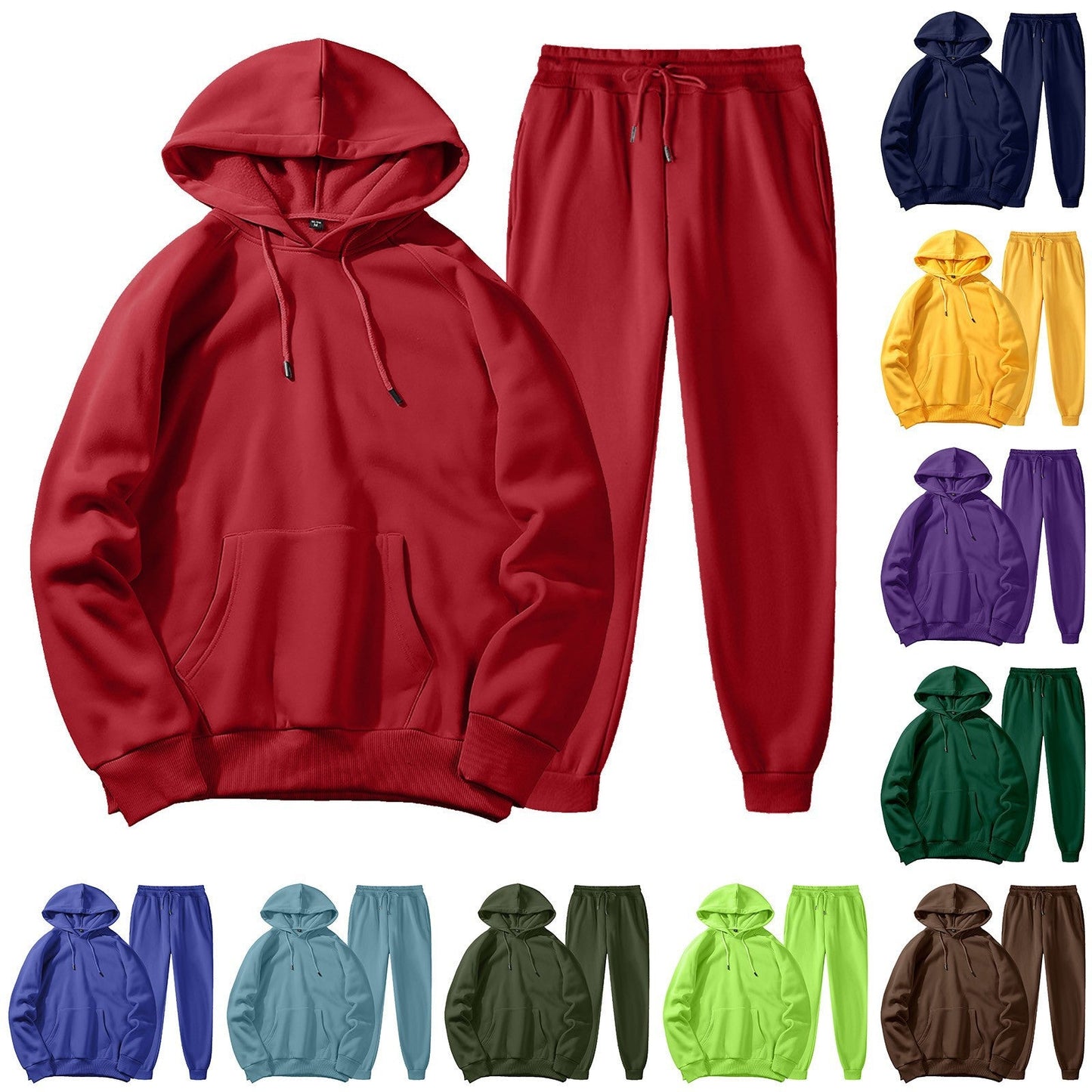 Men's Casual Sports Suit - Premium Hoodie & Trousers Set
