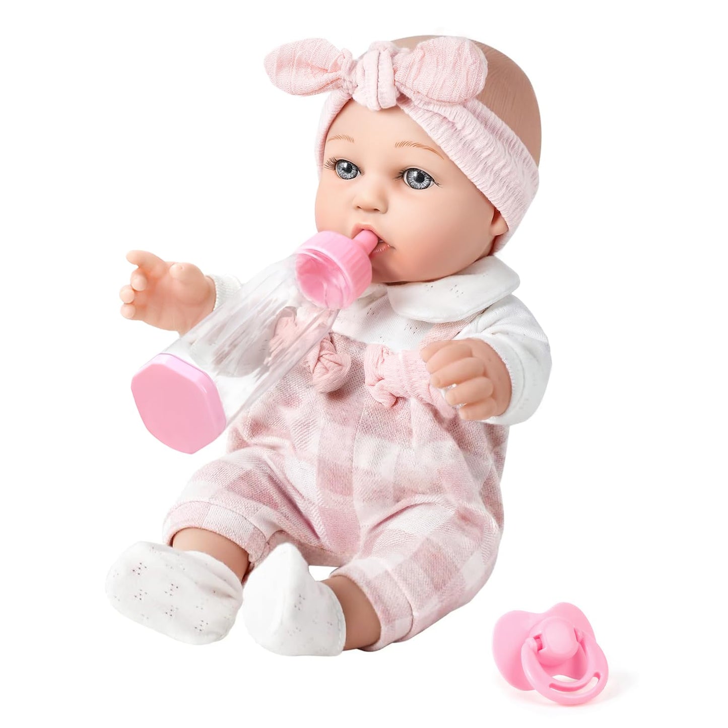 BDDOLL 12'' Baby Doll Playset with Clothes, Bottles & Pacifier | Realistic 12-Inch Doll for Toddlers 36 Months+