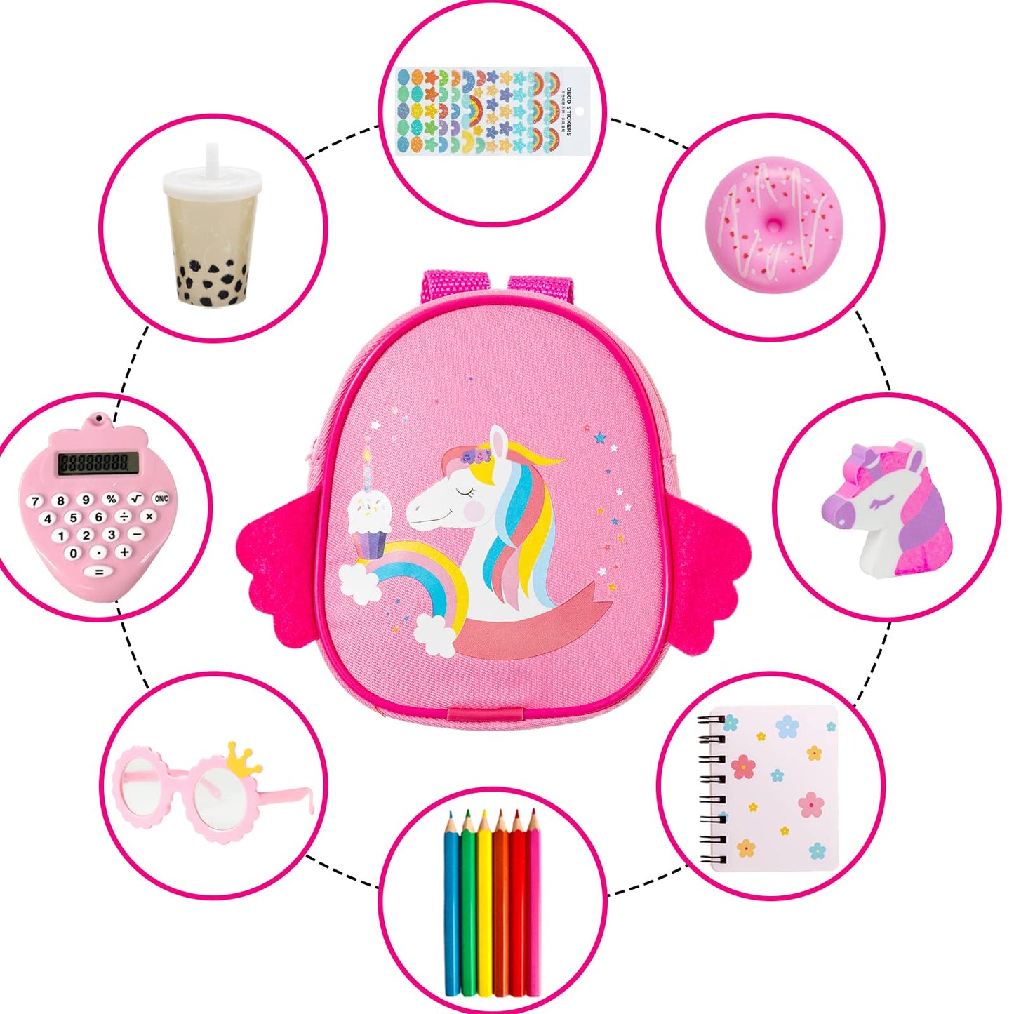 BDOLL 18-Inch Doll School Playset – 25-Piece Accessories Kit for Creative Pretend Play