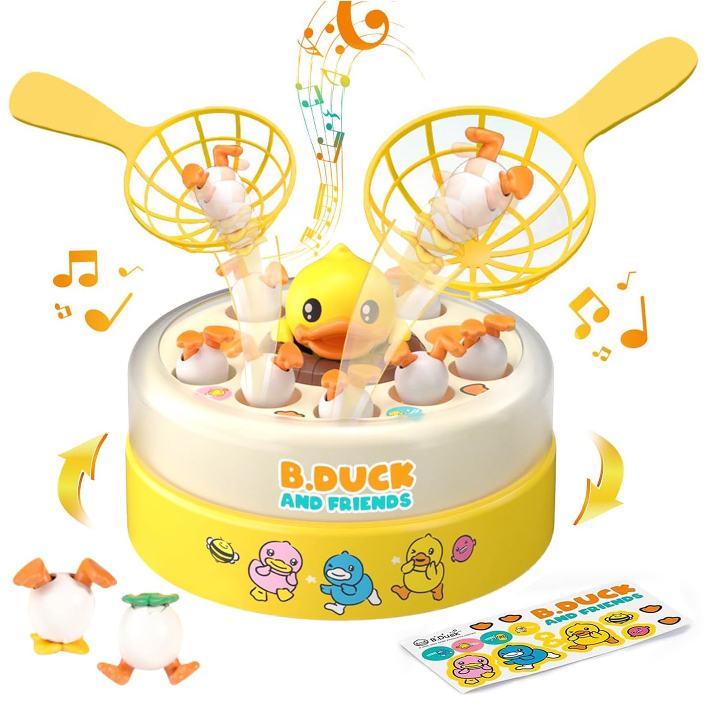 BDUCK+ Jumping Ducks Board Game for Toddlers - 1-2 Player Family Educational Toy (Ages 3+)