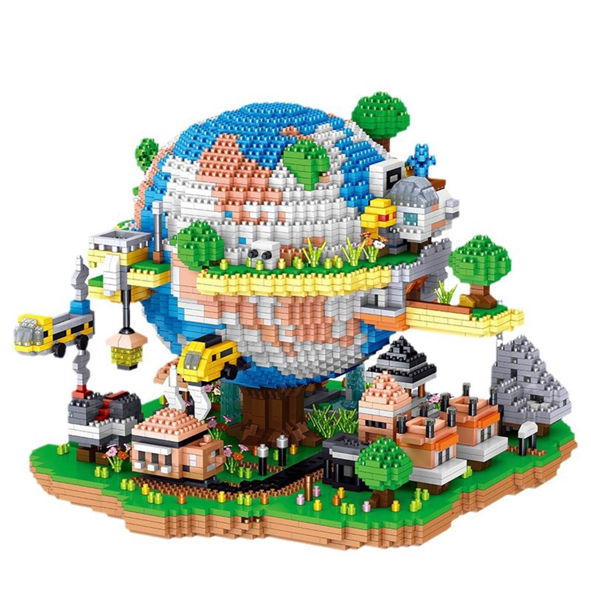 BDYDT Architecture Global Village Micro Building Blocks Set (5452PCS) – Model Toys for Kids & Adults