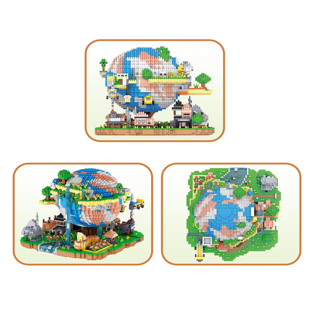 BDYDT Architecture Global Village Micro Building Blocks Set (5452PCS) – Model Toys for Kids & Adults
