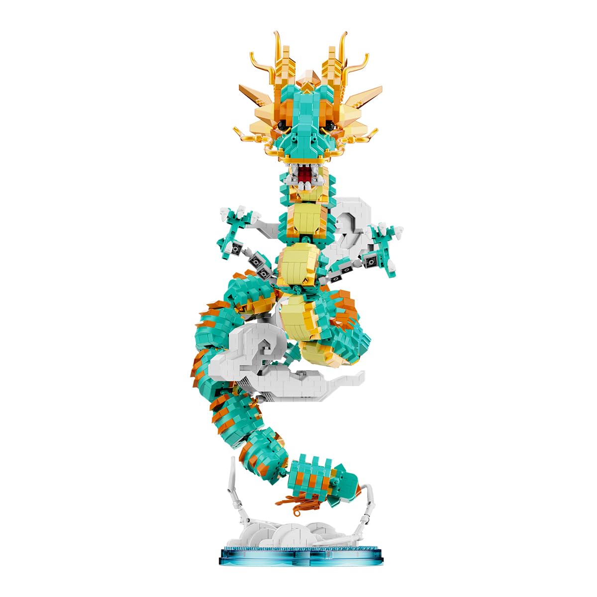 BDYDT Dragon Series Auspicious Lucky Dragon Micro Building Blocks Set (2860 PCS) – Model Toys Gift for Kids & Adults